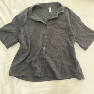 Button Down Pajama Shirt